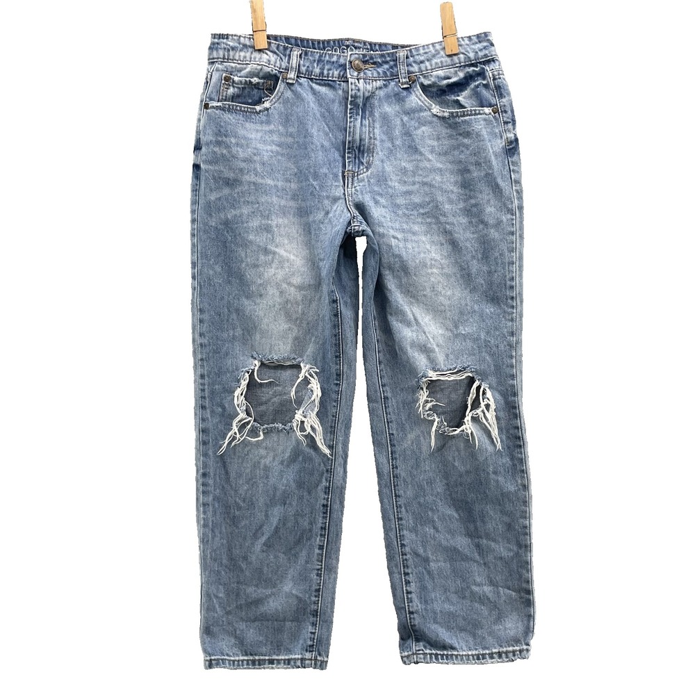 Gogo Jeans Women 13 *33 Distressed Baggy Streetwear Skater Grunge Preppy 90s Y2k